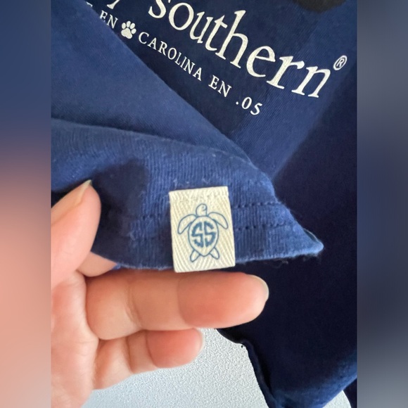 SOLD imply Southern Navy Dog Star Sweatshirt When It’s Dark Look For Stars XL - Picture 3 of 6